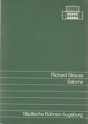 Seller image for Programmheft Richard Strauss SALOME Premiere 13. Mrz 1988 Spielzeit 1987 / 88 Heft 11 for sale by Programmhefte24 Schauspiel und Musiktheater der letzten 150 Jahre