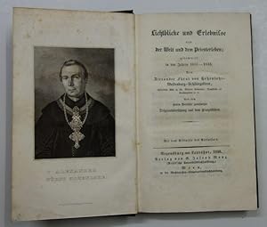 Bild des Verkufers fr Lichtblicke und Erlebnisse aus der Welt und dem Priesterleben; gesammelt in den Jahren 1815-1833. zum Verkauf von Antiquariat Martin Barbian & Grund GbR