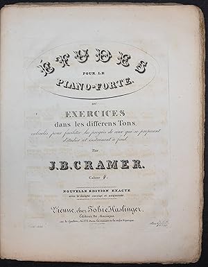 Étude pour le piano-forte ou exercices dans les différens tons. Calculés pour faciliter les progr...