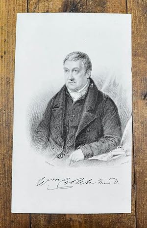 Bild des Verkufers fr Kupferstich-Portrt von Thomson nach Derby. Wm. Crotch. zum Verkauf von Antiquariat Thomas Rezek