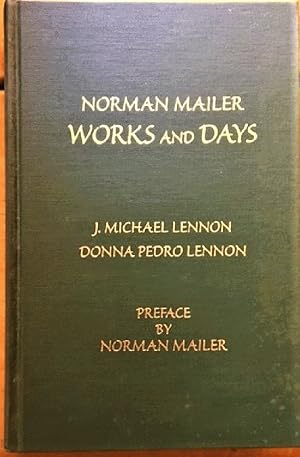 Imagen del vendedor de Norman Mailer Works and Days a la venta por Alplaus Books