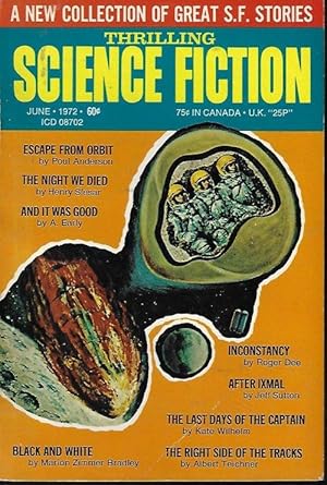 Imagen del vendedor de THRILLING SCIENCE FICTION: June 1972 a la venta por Books from the Crypt