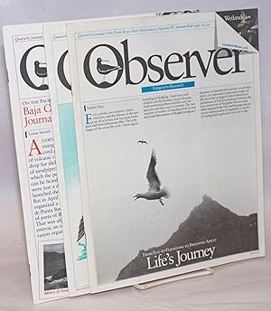 Observer: Quarterly Journal of the Point Reyes Bird Observatory [3 Issues]