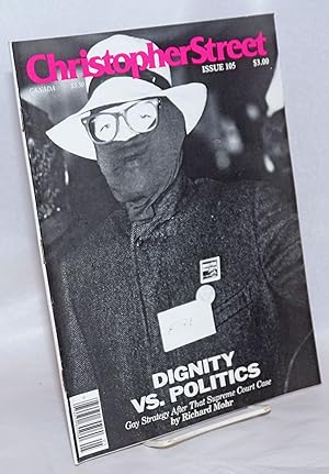 Seller image for Christopher Street: vol. 9, #9, whole issue #105, November 1986; Dignity vs Politics for sale by Bolerium Books Inc.