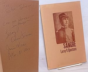 Seller image for Sangre [signed] for sale by Bolerium Books Inc.