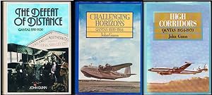 Seller image for Qantas 1919-1970. 3 Volumes Vol. 1: The Defeat of Distance Qantas 1919-1939; Vol. 2: Challenging Horizons Qantas 1939-1954; Vol. 3: High Corridors Qantas 1954-1970 for sale by Fine Print Books (ABA)
