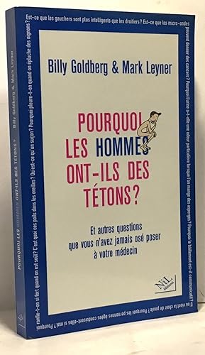 Imagen del vendedor de Pourquoi les hommes ont-ils des ttons a la venta por crealivres