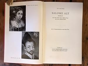 Bild des Verkufers fr Salome Alt: Aus dem Leben einer schnen Frau und einer schnen Stadt; Roman zum Verkauf von Antiquariat Liber Antiqua