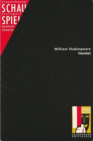 Imagen del vendedor de Programmheft William Skakespeare HAMLET Premiere 29. September 2000 Spielzeit 2000 / 01 Heft 65 a la venta por Programmhefte24 Schauspiel und Musiktheater der letzten 150 Jahre