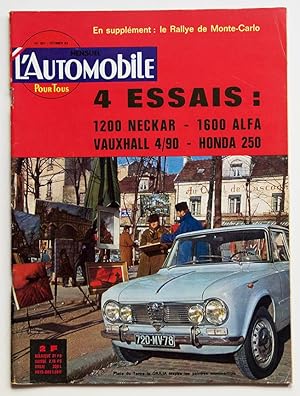 L'AUTOMOBILE n° 202 février 1963, Rallye de Monte-Carlo, Alfa Romeo Giulia T I, Neckar Europa 120...