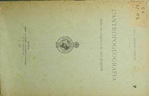 Bild des Verkufers fr L'antropogeografia nelle sue origini e ne' suoi progressi zum Verkauf von Antica Libreria Srl
