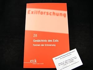 (Hrsg.) Gedächtnis des Exils - Formen der Erinnerung.