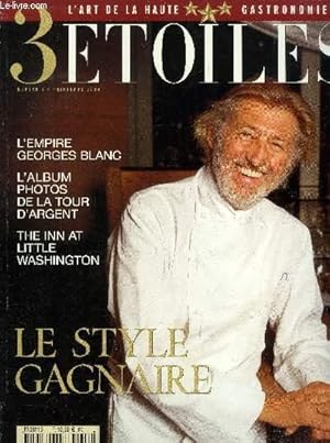 Image du vendeur pour 3 toiles - L'art de la Haute Gastronomie n1 - printemps 2004 : Entretien avec Pierre Gagnaire - L'empire Georges Blanc - L'album photo de la Tour d'Argent - The inn at little Washington - L'art de Chagall, peintre sur porcelaine - Cigares et vins,etc. mis en vente par Le-Livre