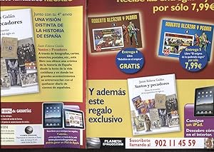 Image du vendeur pour Folleto propaganda publicacion Roberto Alcazar de editorial Planeta mis en vente par El Boletin