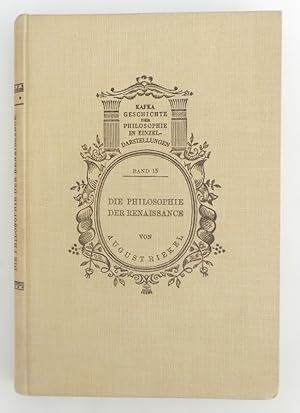 Seller image for Die Philosophie der Renaissance. Mit einem Bildnis des Paracelsus for sale by Der Buchfreund