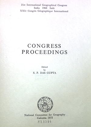 Bild des Verkufers fr Congress Proceedings. 21st International Geographical Congress zum Verkauf von books4less (Versandantiquariat Petra Gros GmbH & Co. KG)