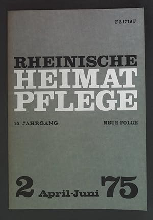 Imagen del vendedor de Erzbischof Anno von Kln und seine ''heilige'' Stadt - in: Heft 2/75 Rheinische Heimatpflege. Rheinischer Verein fr Denkmalpflege und Landschaftsschutz. a la venta por books4less (Versandantiquariat Petra Gros GmbH & Co. KG)