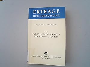 Imagen del vendedor de Die frhgriechischen Texte aus mykenischer Zeit : zur Erforschung der Linear B-Tafeln. Ertrge der Forschung ; Bd. 49 a la venta por Antiquariat Bookfarm