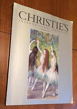 Seller image for Christie's International Magazine, December 1996. volume XIII, No 10 for sale by Lucky Panther Books