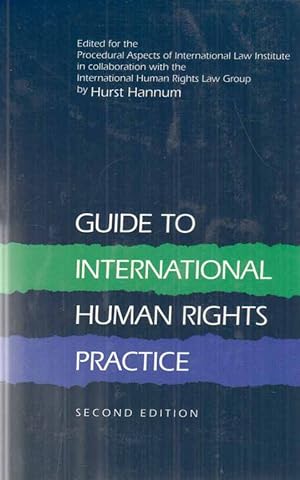 Bild des Verkufers fr Guide to International Human Rights Practice. Second Edition. zum Verkauf von Fundus-Online GbR Borkert Schwarz Zerfa