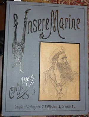 Imagen del vendedor de Unsere Marine. 50 Originalzeichnungen. a la venta por Antiquariat Dwal