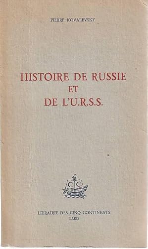 Seller image for Histoire de Russie et de l'U.R.S.S., for sale by L'Odeur du Book