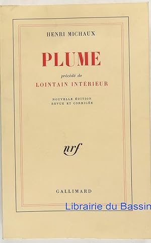 Seller image for Plume précédé de Lointain intérieur for sale by Librairie du Bassin