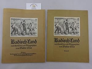Badisch' Land nach Gemälden und Lithographien von Walter Lilie. Mappe I und II. ZWEI (2) Mappen.
