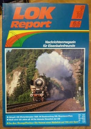 Seller image for Lokreport - Nachrichtenmagazin fr Eisenbahnfreunde - Heft 112 - 9/10-86 - 15. Jahrgang, for sale by Antiquariat Orban & Streu GbR