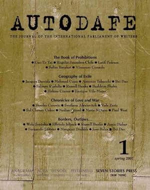Image du vendeur pour Autodafe : The Journal of the International Parliment of Writers mis en vente par GreatBookPrices