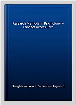 Seller image for Research Methods in Psychology + Connect Access Card for sale by GreatBookPrices