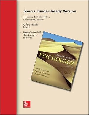 Image du vendeur pour Research Methods in Psychology mis en vente par GreatBookPrices