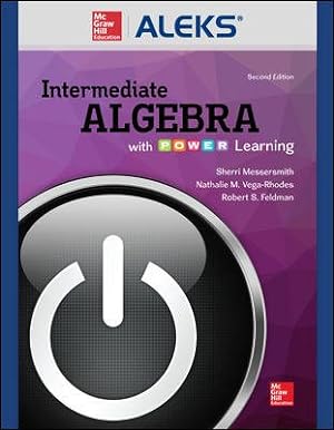 Image du vendeur pour Aleks 360, 11 Weeks Access Card for Intermediate Algebra With P.o.w.e.r. Learning mis en vente par GreatBookPrices