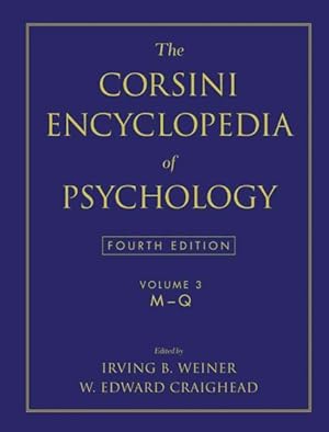 Seller image for Corsini Encyclopedia of Psychology for sale by GreatBookPrices