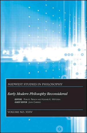 Imagen del vendedor de Early Modern Philosophy Reconsidered a la venta por GreatBookPrices