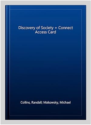 Imagen del vendedor de Discovery of Society + Connect Access Card a la venta por GreatBookPrices