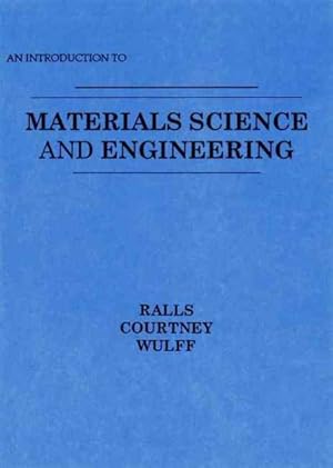 Imagen del vendedor de Introduction to Materials Science and Engineering a la venta por GreatBookPrices