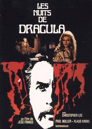 Les Nuits De Dracula Jess Franco Horror Christopher Lee Poster Postcard