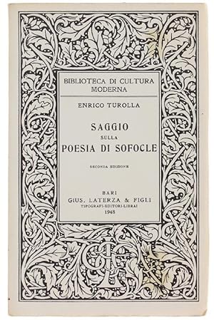 SAGGIO SULLA POESIA DI SOFOCLE.: