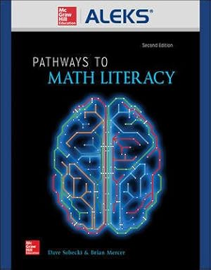 Imagen del vendedor de Pathways to Math Literacy Aleks 360 18 Weeks Access Card a la venta por GreatBookPrices