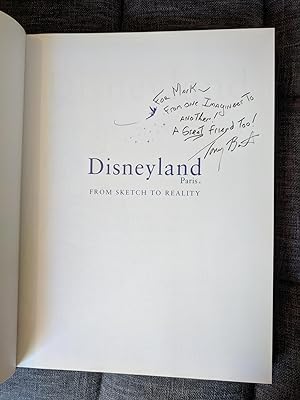 Immagine del venditore per Disneyland Paris From Sketch to Reality (Association copy) venduto da Eternal Return Antiquarian Bookshop