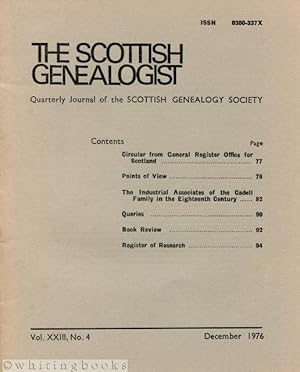 The Scottish Genealogist: Vol. XXIII, No. 4 - December 1976
