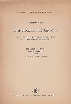 Economie grecque et sociéte égyptienne au IIIe siècle. (Das ptolemäische Ägypten).