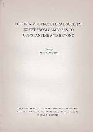 Image du vendeur pour Some Greeks in Egypt. (Life in a Multi-Cultural Society: Egypt from Cambyses to Constantine and Beyond). [AND:] The City of the Girdle-Wearers and a New Demotic Document. (Enchoria). [LOT OF 2 ITEMS]. mis en vente par Librarium of The Hague