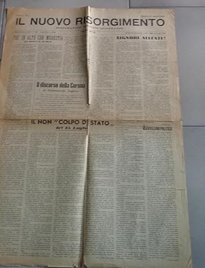 IL NUOVO RISORGIMENTO. settimanale politico letterario, numero uno anno primo del 21 agosto 1945....