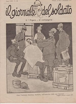 IL GIORNALE DEL SOLDATO, numero 48 del 27 novembre 1921., Milano, Unione Tipografica, 1921