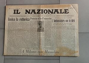 IL NAZIONALE, SETTIMANALE DI POLITICA ORIENTATO A DESTRA . DIRETTO DA EZIO MARIA GRAY - SEI GIORN...