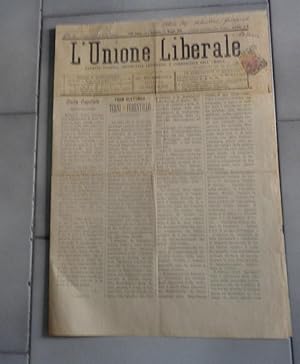 L'UNIONE LIBERALE, gazzetta politica, settimanale, letteraria e commerciale delll'UMBRIA - numero...