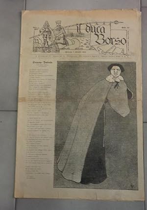 IL DUCA BORSO, periodico satirico modenese - 1905 - n. 25 del 07 GENNAIO 1905 - ANNO SESTO - con ...