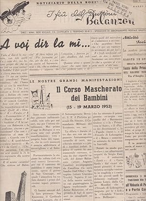 I FIU' DEL DUTOR BALANZON, numero 3 del marzo 1953, Bologna, Industria grafica DELAITI, 1953